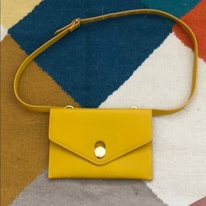 Yellow belt bag